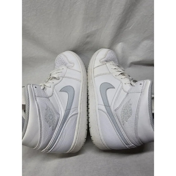 NIKE Jordan 1 high White Pure Platinum High Tops Mens Size 12 554724-108 - Picture 16 of 16
